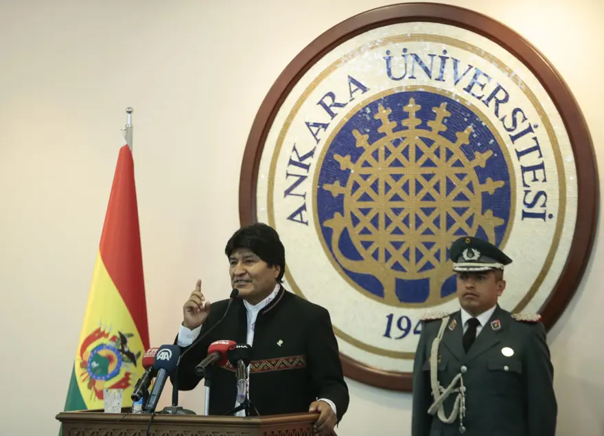 Bolivya lideri Morales Ankara'da 2