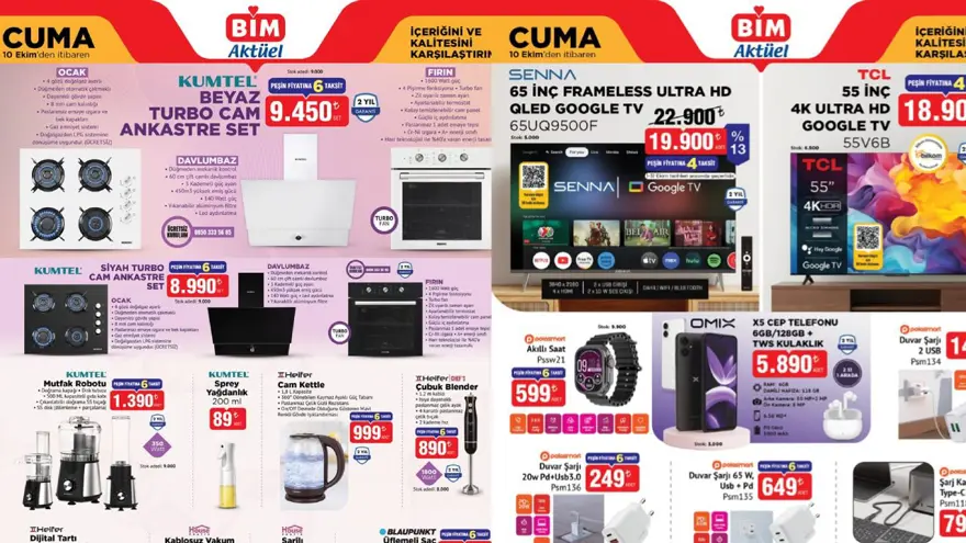 BİM 10 EKİM 2025 CUMA AKTÜEL KATALOĞU 