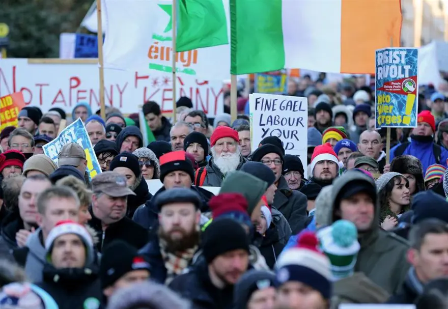 İrlanda'da protestosu 21