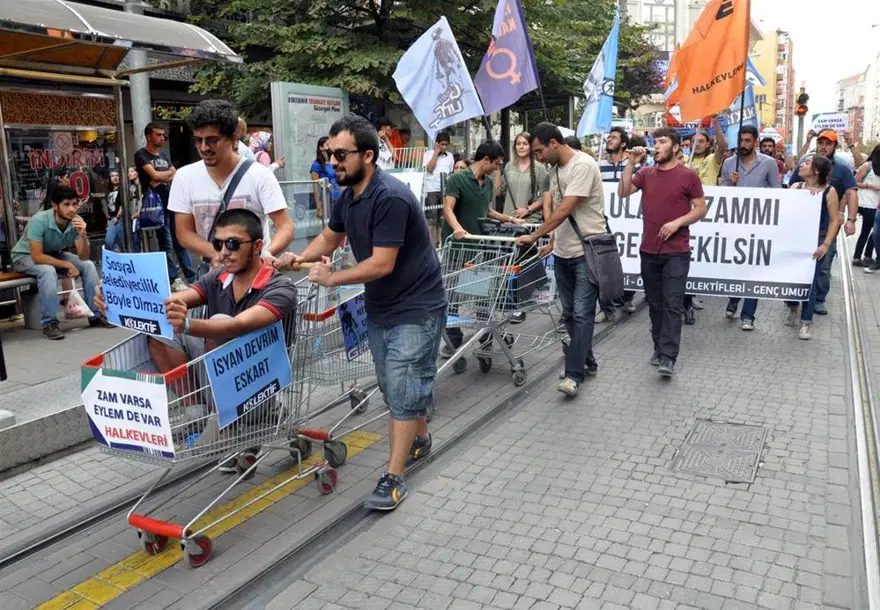 Zamma market arabalı protesto 2