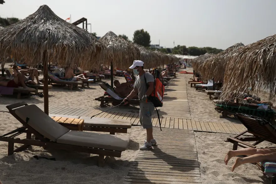 Plajlarda ilk gün yoğunluğu 