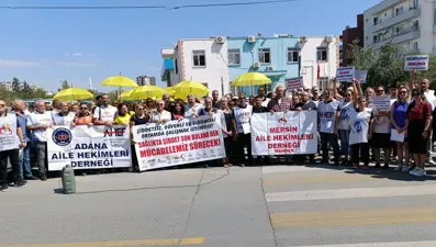 Sağlıkta şiddete protesto