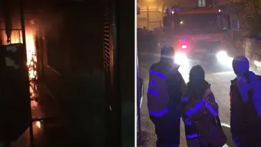 Adana'da pansiyon yangını