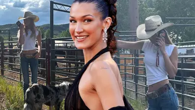 Bella Hadid çiftlik hayatını paylaştı