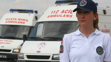 Ambulans direksiyonuna kadınlar da oturdu
