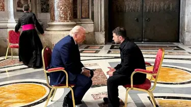 Zelenski'den Trump açıklaması: "En iyi görüşmemiz Vatikan'daydı"