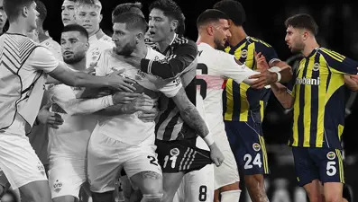 Fenerbahçe-Stuttgart maçı bitti, saha karıştı: İsmail Yüksek ve Deniz Undav kafa kafaya!