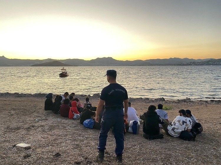 Bodrum'da düzensiz göçmenler yakalandı