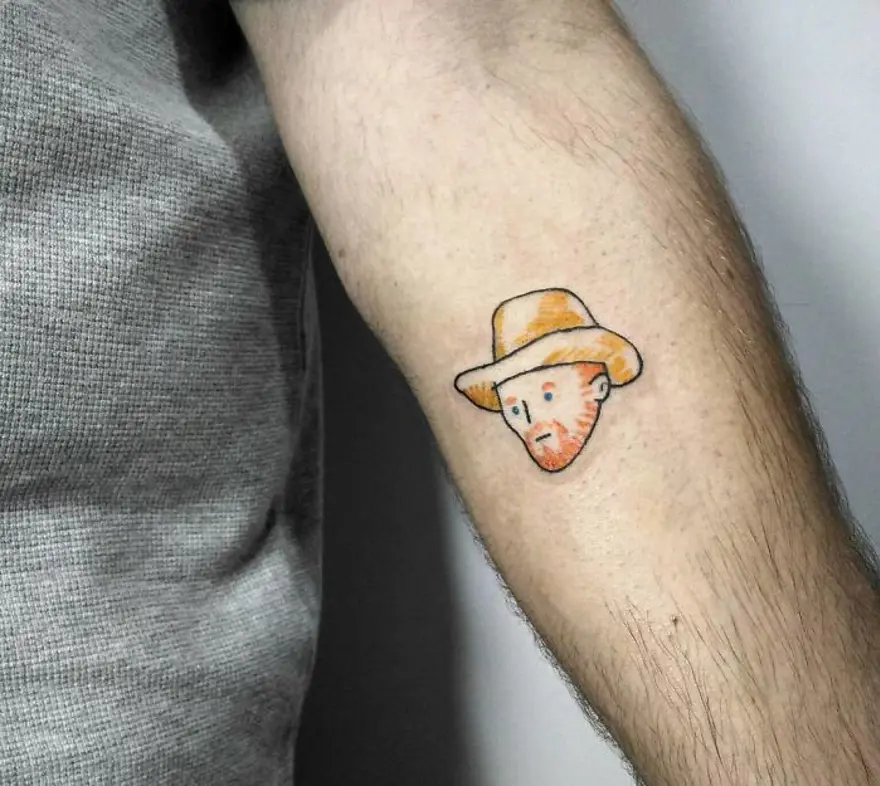 Klasikleşmiş resimlerin dövmeye dönüşmüş hali 9