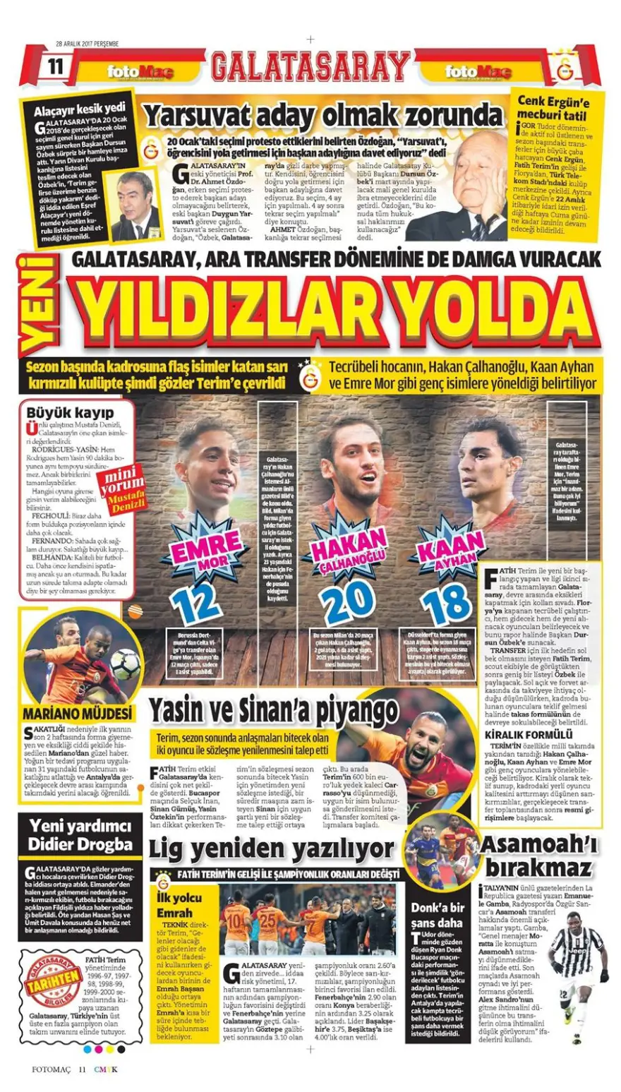 Günün spor gazeteleri (28 Aralık 2017) 13