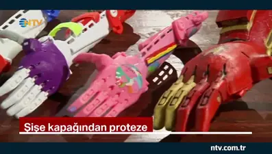Şişe kapağından proteze