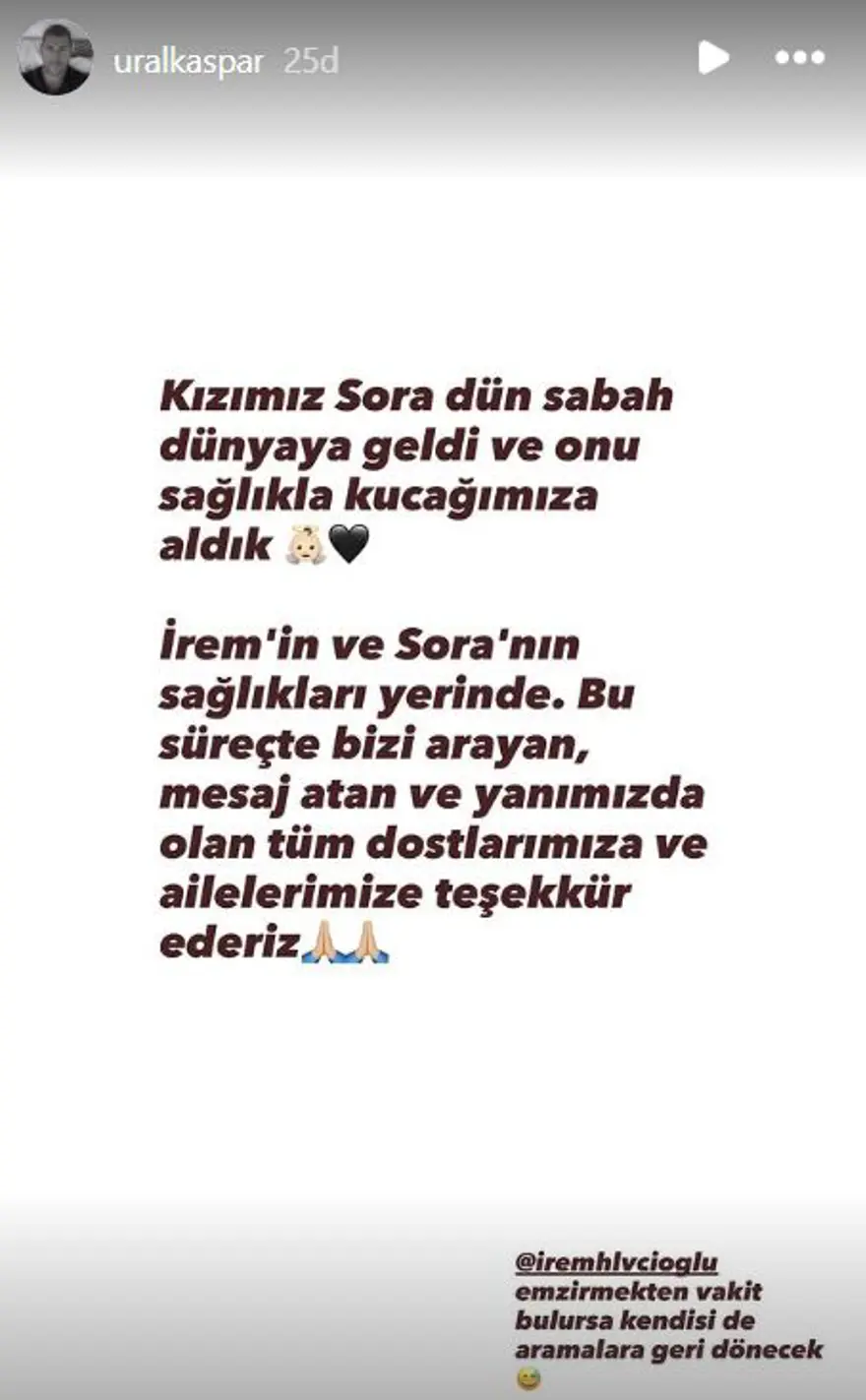 İrem Helvacıoğlu'nun eşi Ural Kaspar kızlarının adını açıkladı 3