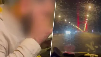 Taksiciden seyir halindeyken akılalmaz görüntü: Direksiyonu bırakıp uyuşturucu kullandı