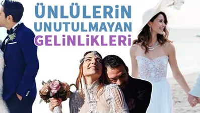 Ünlülerin unutulmayan gelinlikleri