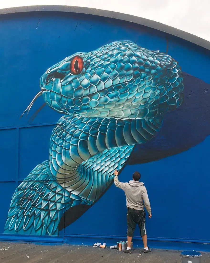 Fransız sokak sanatçısından 3 boyutlu grafitiler 53