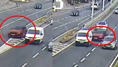 9 yıl önce ehliyeti iptal edildi, makas atarken yakalandı