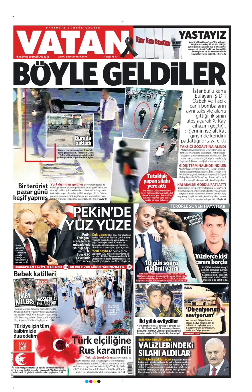 Günün gazete manşetleri (30 Haziran 2016) 7