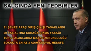 SON DAKİKA HABERİ: Cumhurbaşkanı Erdoğan yeni tedbirleri açıkladı SON DAKİKA HABERİ: Cumhurbaşkanı Erdoğan yeni tedbirleri açıkladı