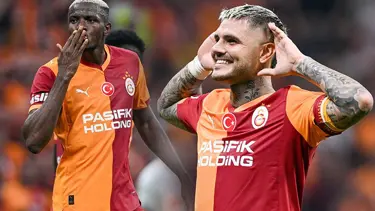 Galatasaray'ın golcüleri durmuyor: Osimhen ve Icardi bu maçı da boş geçmedi