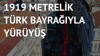 Samsun’da dev Türk bayrağıyla yürüdüler