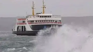 Tekirdağ'da bazı feribot seferleri iptal edildi