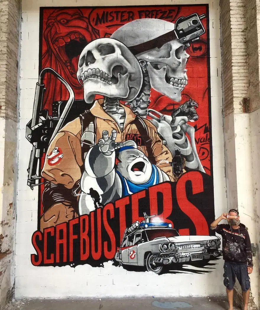 Fransız sokak sanatçısından 3 boyutlu grafitiler 54