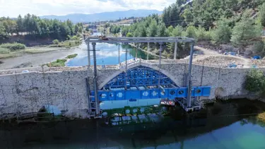 5 asırlık Ceyhan Köprüsü'nün restorasyonunda sona gelindi