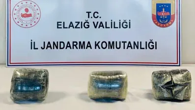 Elazığ'da 9 kilo 300 gram esrar ele geçirildi