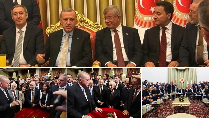 Meclis'te yeni yasama yılı resepsiyonu: Devletin zirvesi bir araya geldi 