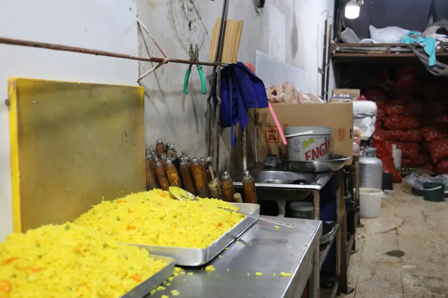 Döner imalathanesinde mide bulandıran görüntüler 4