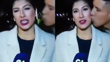 Muhabiri öptü, cinsel saldırıdan hüküm giydi