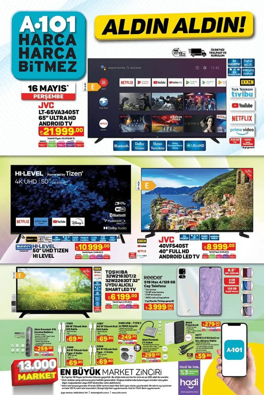 A101 aktüel indirimleri 16 Mayıs 2024: A101 markette bu haftaya özel yeni indirimli ürünler 2 A101 aktüel indirimleri 16 Mayıs 2024: A101 markette bu haftaya özel yeni indirimli ürünler 2