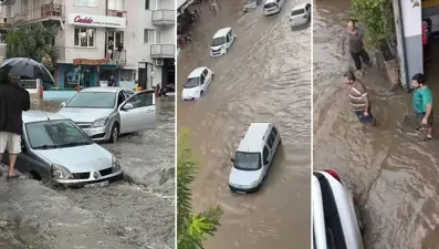İzmir'i yine sel vurdu