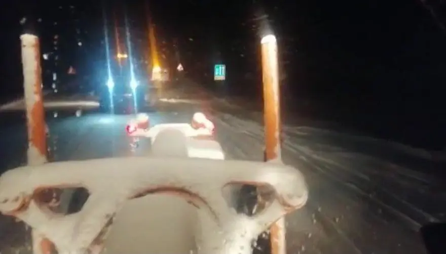 Antalya-Konya karayoluna kar engeli 10