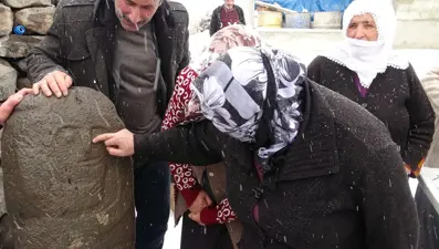Erzurum'da bir taşbaba heykeli daha bulundu