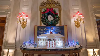 Beyaz Saray’da Noel hazırlıkları tamamlandı