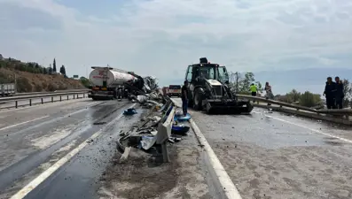 D-100 savaş alanına döndü! Ankara yönünde trafik durdu