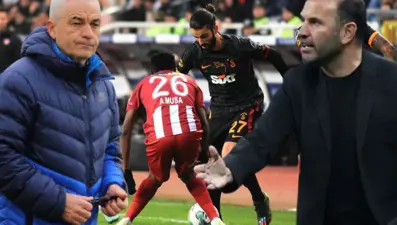 Sivasspor-Galatasaray maçındaki VAR kararı sonrası Rıza Çalımbay ve Okan Buruk'tan açıklama