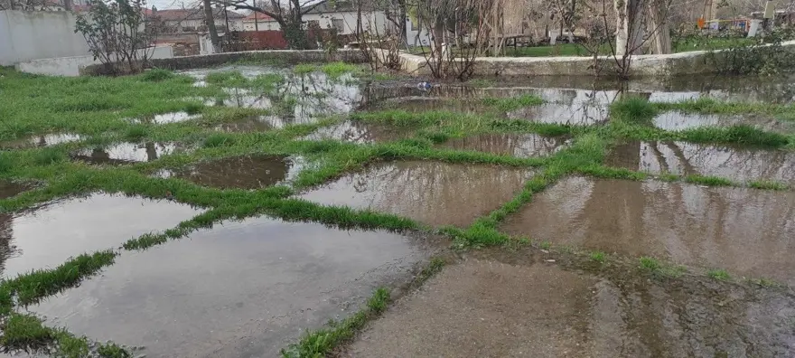 Kazdağları eteklerindeki köyün her yerinden su çıkıyor 11