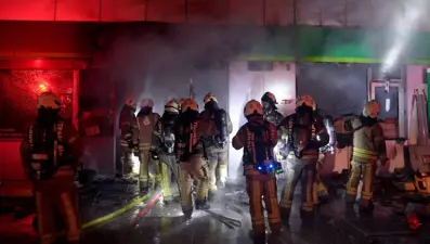 İstanbul'da akaryakıt istasyonunda yangın