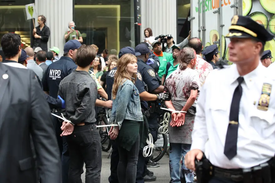 New York'ta iklim değişikliği protestosu: 85 gözaltı 14