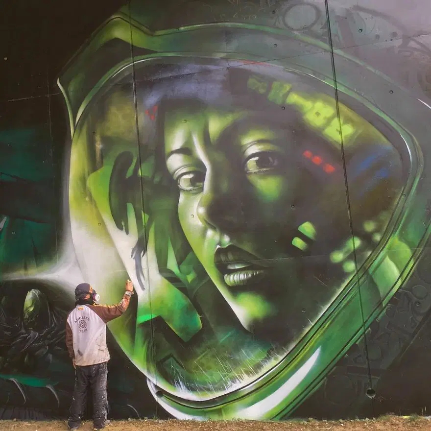 Fransız sokak sanatçısından 3 boyutlu grafitiler 23