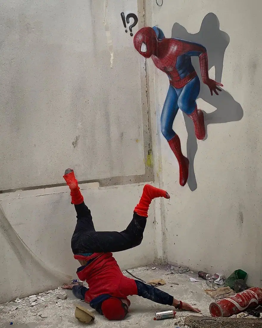 Fransız sokak sanatçısından 3 boyutlu grafitiler 8