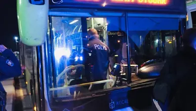 Corona virüs hastası otobüsten inmeyi reddetti