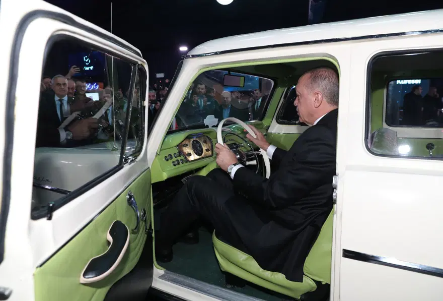 Cumhurbaşkanı Erdoğan "Devrim"in direksiyonuna geçti 7 Cumhurbaşkanı Erdoğan "Devrim"in direksiyonuna geçti 7