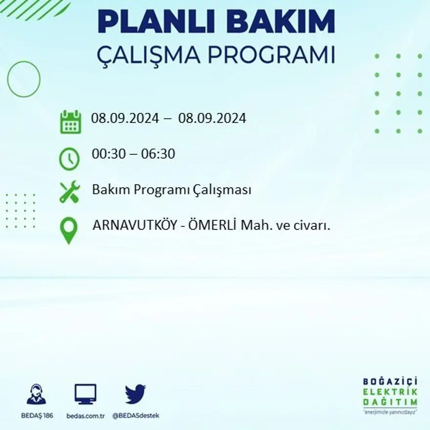 Bu ilçelerde oturanlar dikkat! 8 saat elektrik kesintisi yaşanacak: Elektrikler ne zaman gelecek? (8 Eylül BEDAŞ kesinti programı) 5