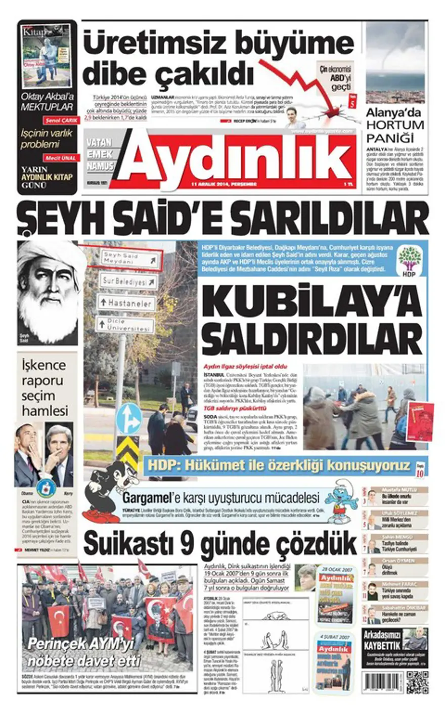 Günün gazete manşetleri 3