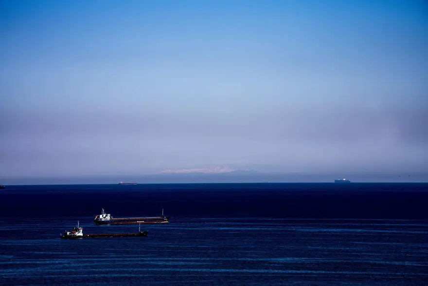 Tekirdağ'dan Uludağ'ın karlı zirveleri görüntülendi 1