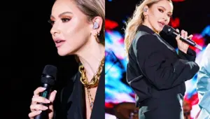 Mehmet Dinçerler ile boşanma aşamasında olan Hadise sahnede yüzüğünü fırlattı