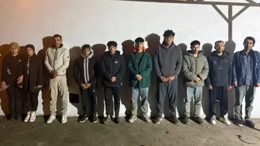 Edirne'de 12 düzensiz göçmen yakalandı